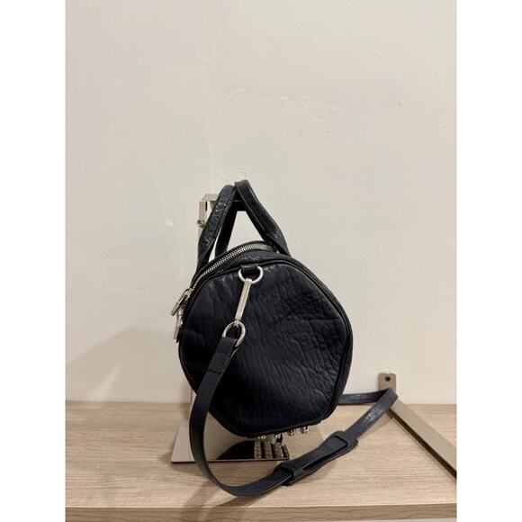 Alexander Wang Black Pebbled Leather Studded Rockie Crossbody - Picture 4 of 12